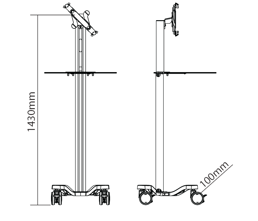 Cost effective computer on wheels