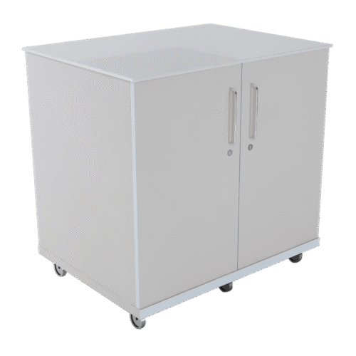 BU455-DM-D - Mobile Double Base Unit with door