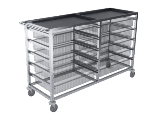 HT-02-SS - Mobile HTM71 storage trolley