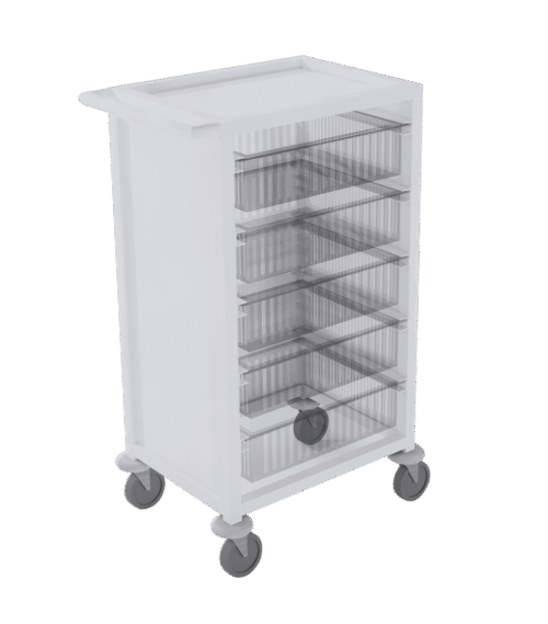 HT-04-PC-ENCLOSED - Mobile HTM71 storage trolley