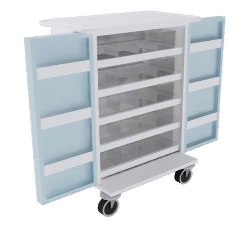 PM740 - 20/40 Compartment Original Packagaing Trolley